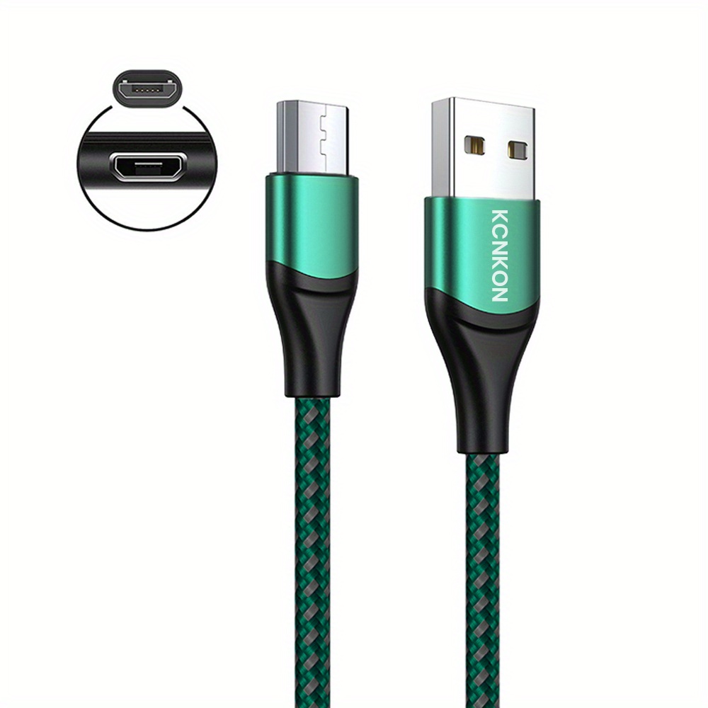 Gopala Cable micro USB cargador Android [6 unidades de 5 pies] nailon  trenzado de sincronización rápida y cable de carga para Android, Samsung,  Nexus