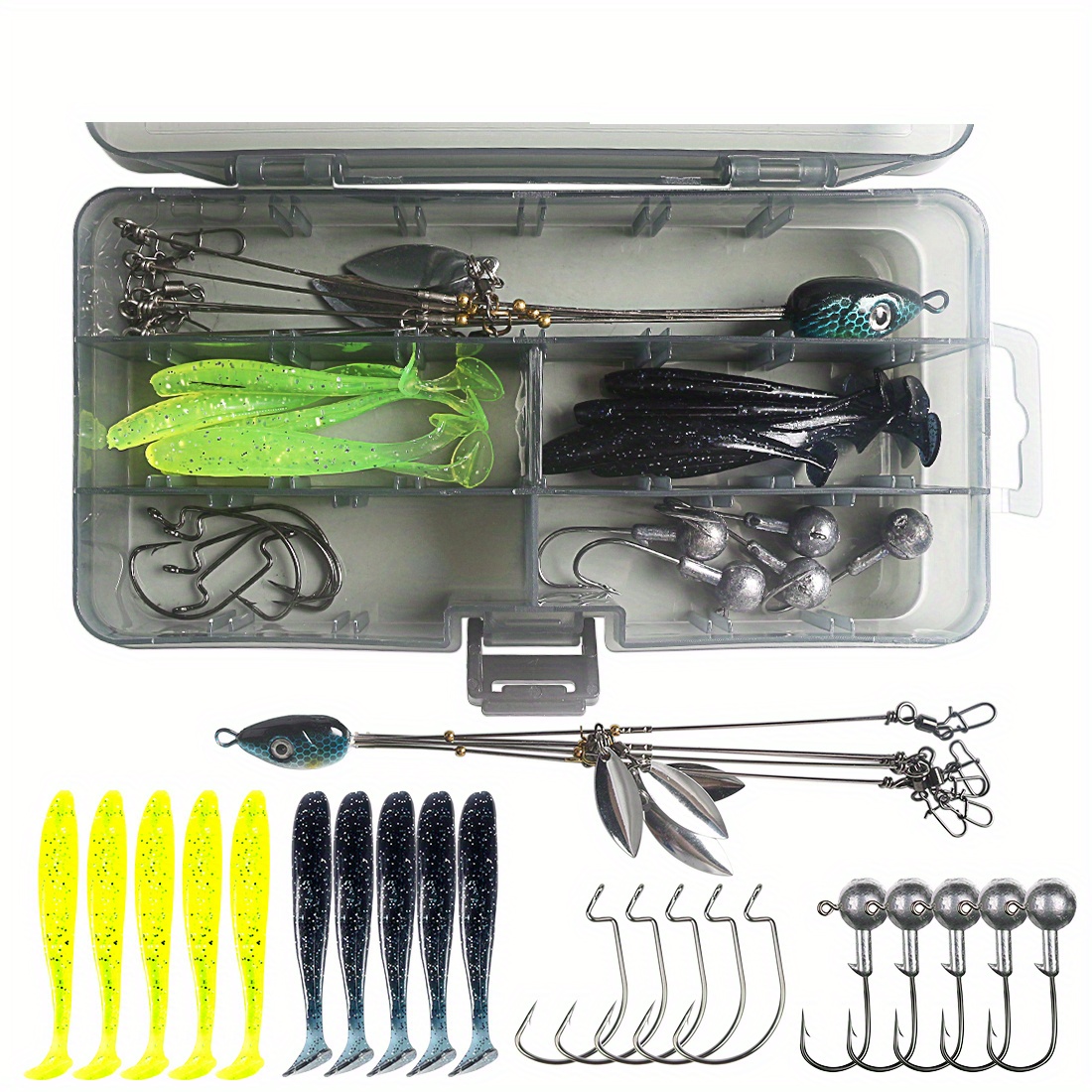 Fishing Group Suit Hanging 5 Baits Lure Subgroup - Temu United