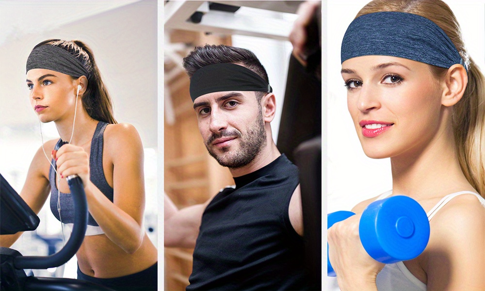 Mvptoo Breathable Elastic Headbands - Non-slip Sweat-absorbing Headband For  Men And Women - Perfect For Outdoor Activities, Basketball, Running, And  Fitness - Temu
