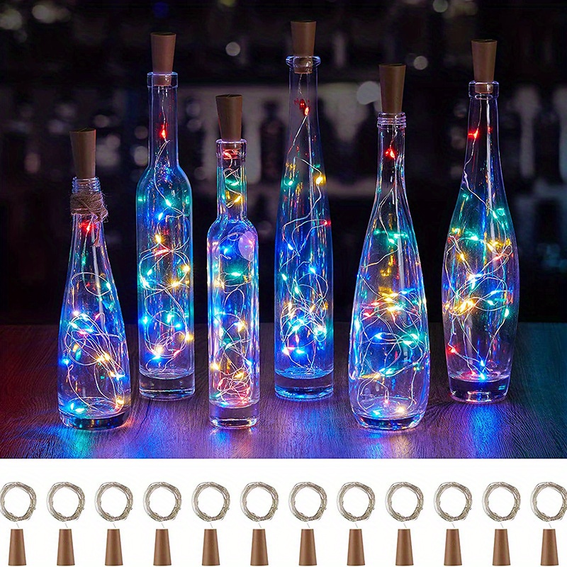 1pc bouchon de bouteille lumières LED guirlande bouteille de