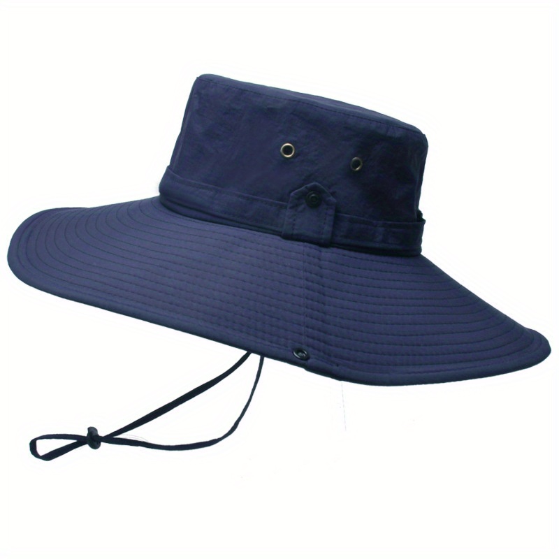 Wide Brim Hats Mens Waterproof Fabric Mountaineering Hat Male Sun