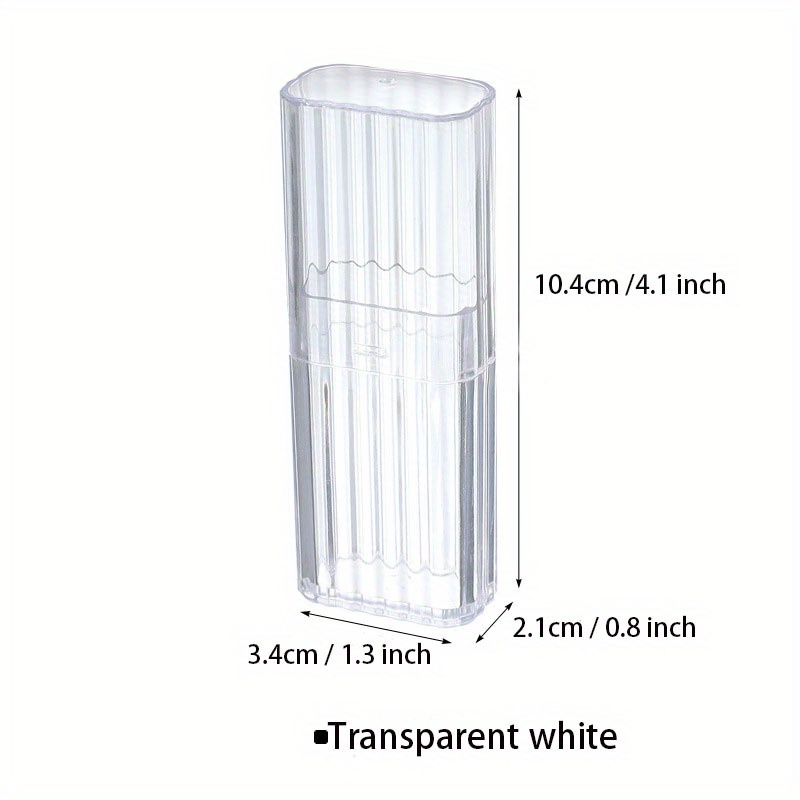 Toothpick Holder Portable Travel Transparent Storage Box Toothpick Cotton  Swab Band-aid Mini Organizer (Clear) : : Home