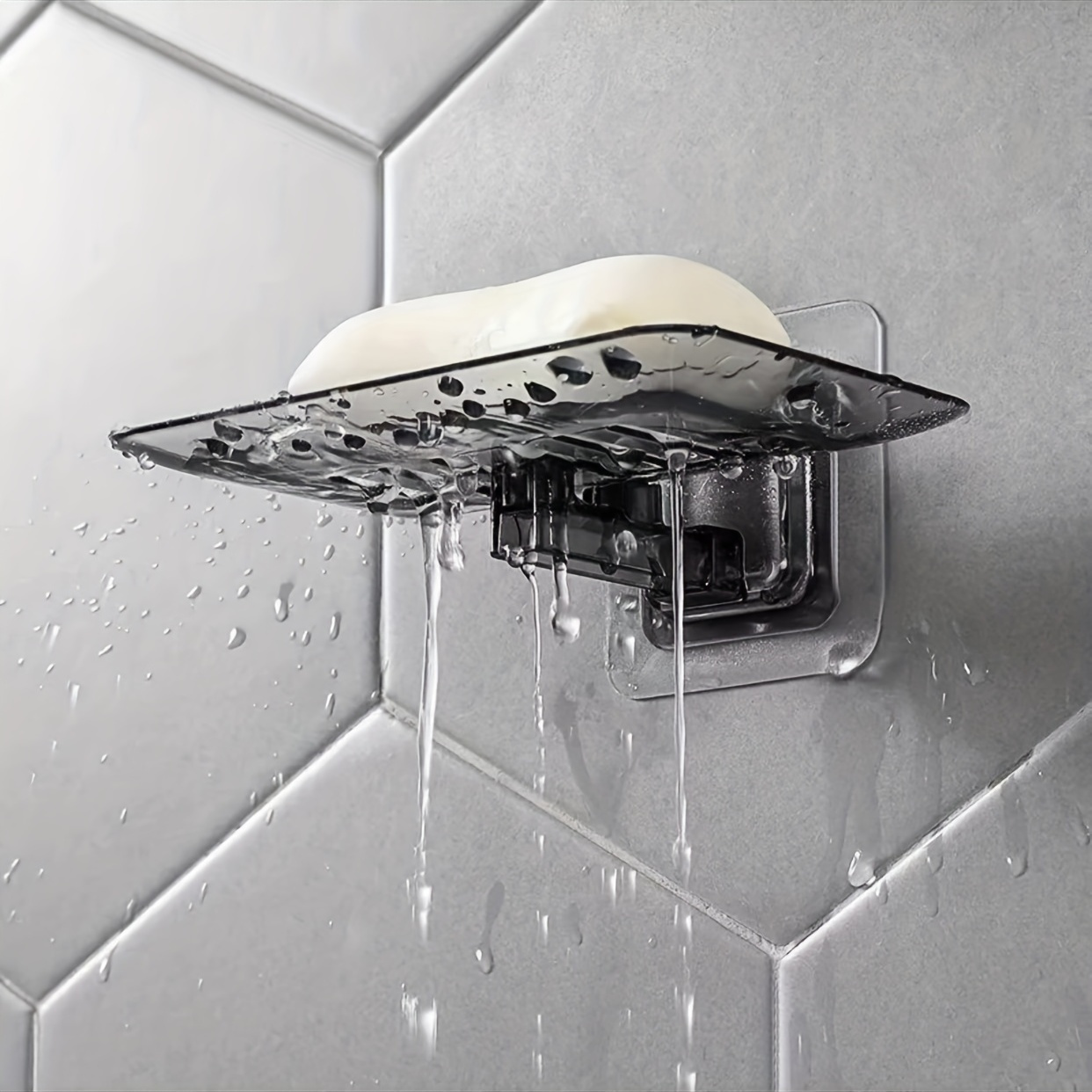 Wall Mount Bar Soap Holder With Drain For Shower Bathroom - Temu