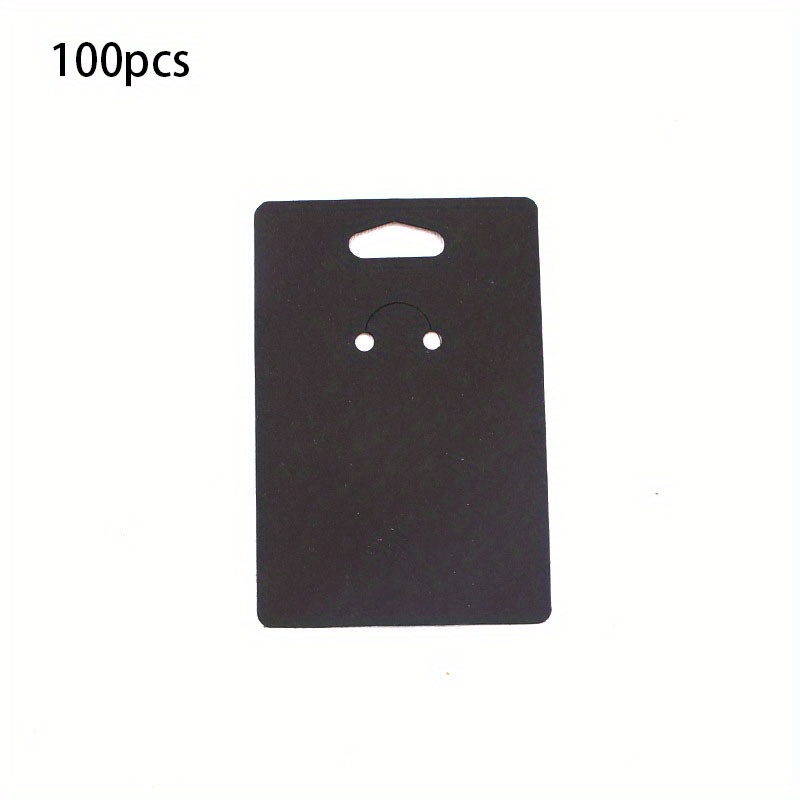 100pcs Keychain Display Card Retro Diy Display Keyring Earring Card Compact