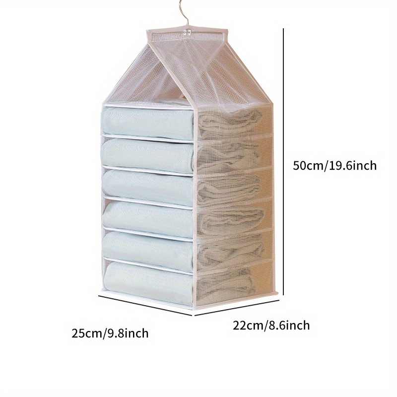 Big buyer 6 Pocket PVC Storage Bag Organizer Hanging Bags Closet