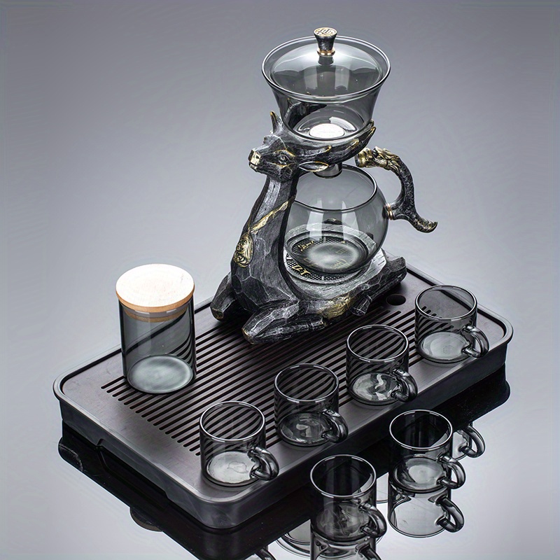 Glass Teaset, Teapot, Tea Cup, Clear Tea Pot With Infuser, Household Glass  High Temperature Resistant Tea Maker Tea Kettle, Chinese Kung Fu Tea Set -  Temu