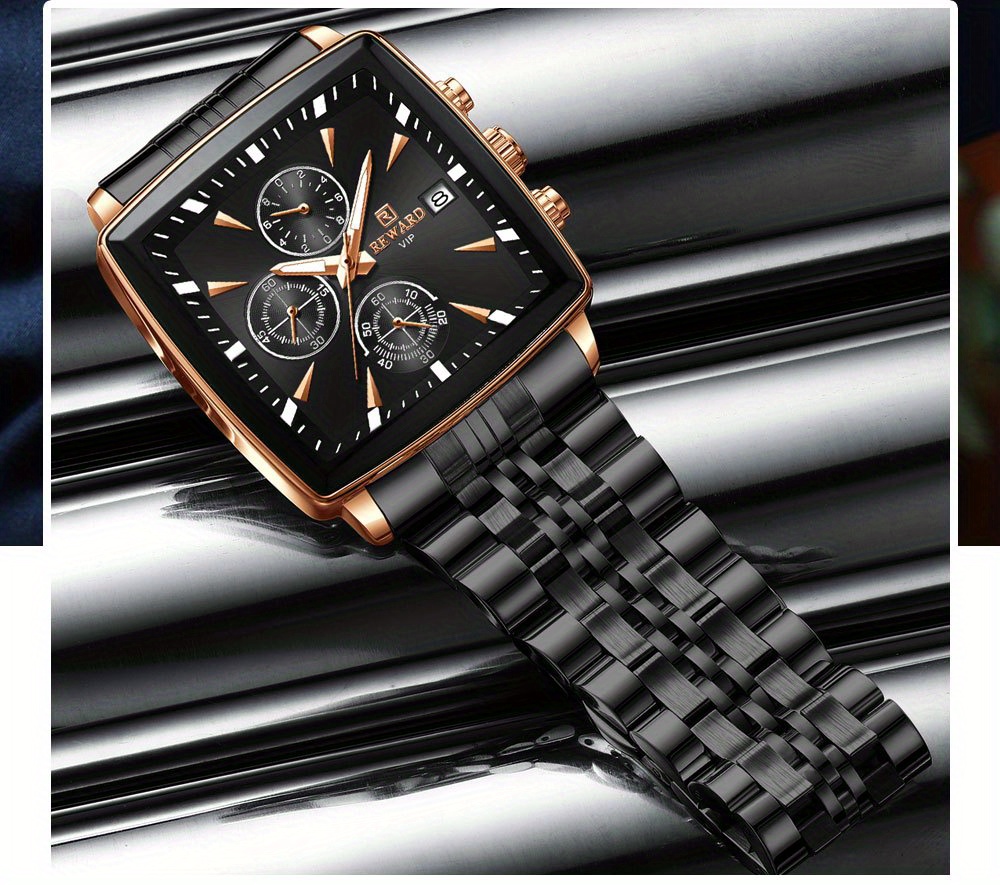 Rectangle shape mens online watch