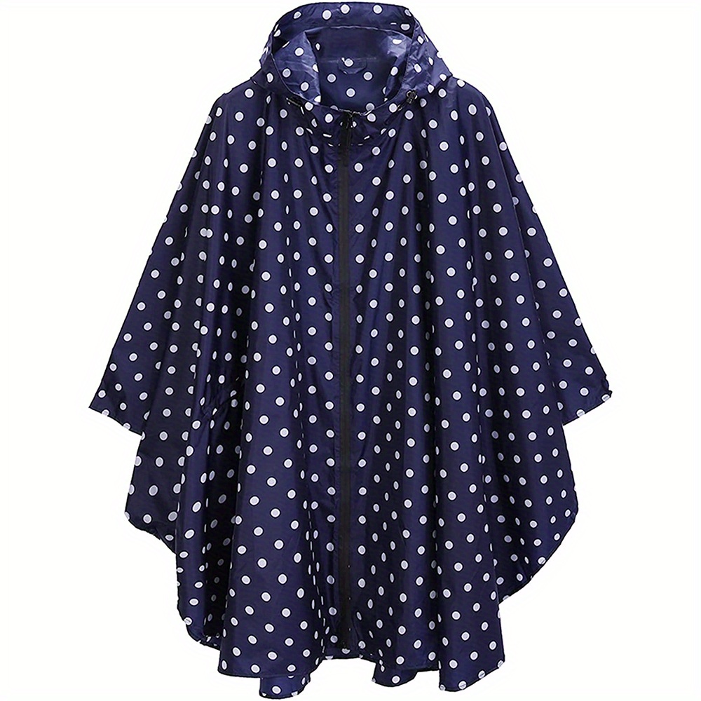 POWINSUN Fashion Hooded Rain Poncho Waterproof Raincoat Jacket with Pocket for Women/Men/Adult