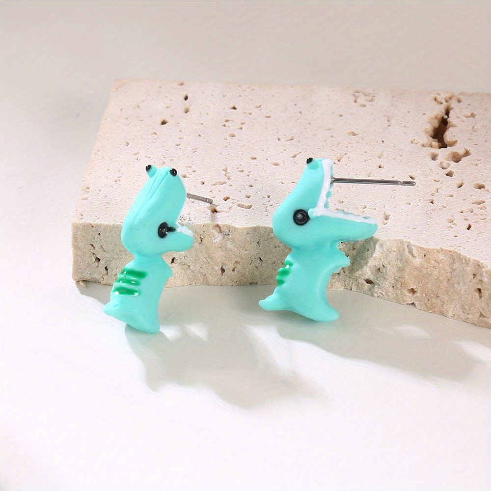 Polymer clay store dinosaur earrings