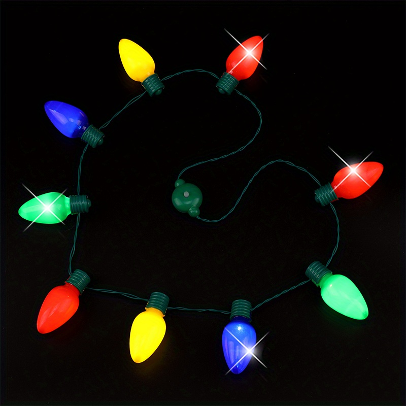 Christmas light necklace party on sale city