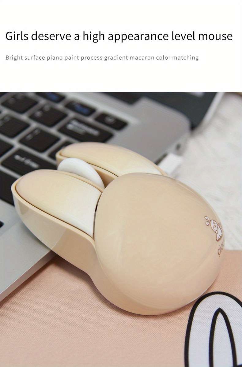 pippi rabbit wireless silent mouse details 2