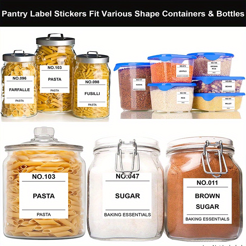 Pantry Canister Labels, Information & Specifications