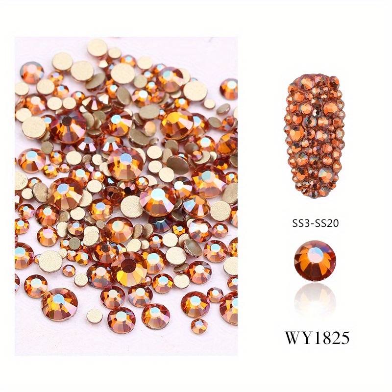 1440pcs Iridescent Rhinestones Crafts Nails Jewelry DIY Projects