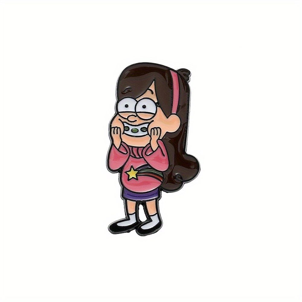 Creative Cartoon Funny Girl Pin Brooch