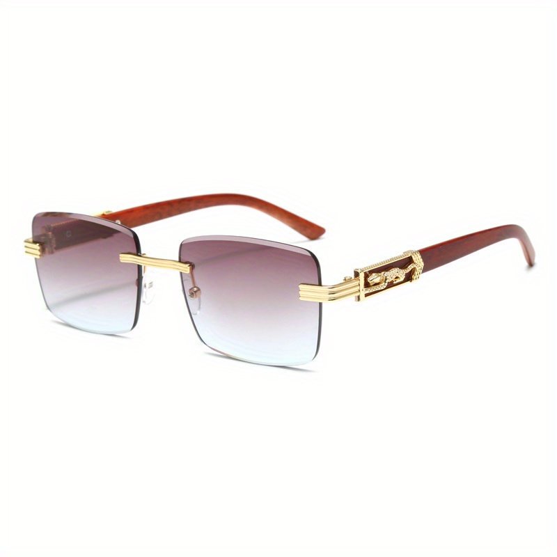 Vintage Sunglasses Edgeless Cut Edge Sunglasses
