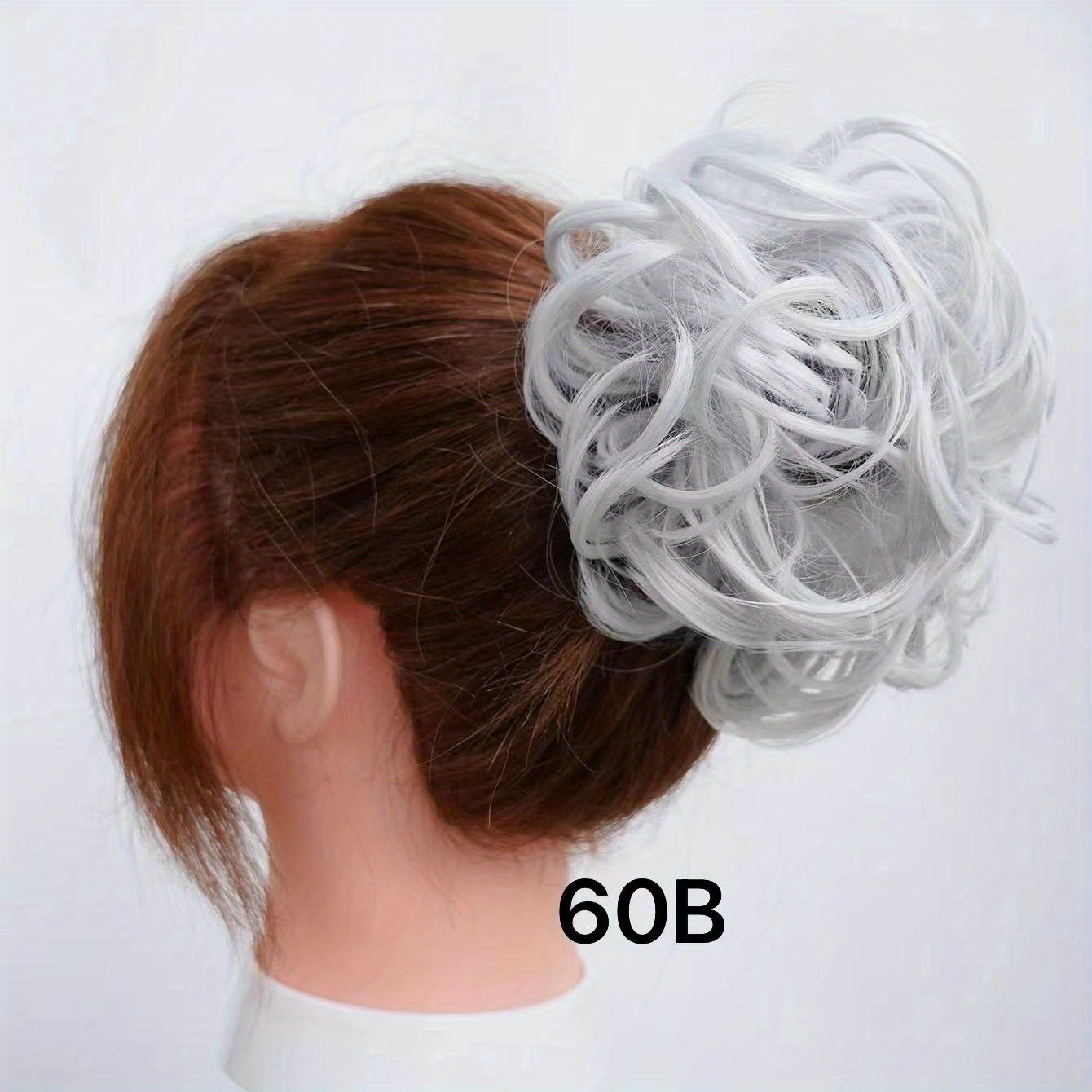 Messy Donut Hair Buns Updo Chignon With Rubber Band