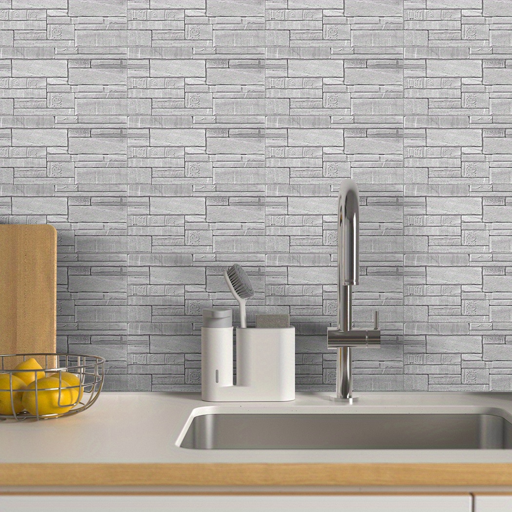 Tile Wall Sticker Retro Peel Stick Tile Sticker Self Temu