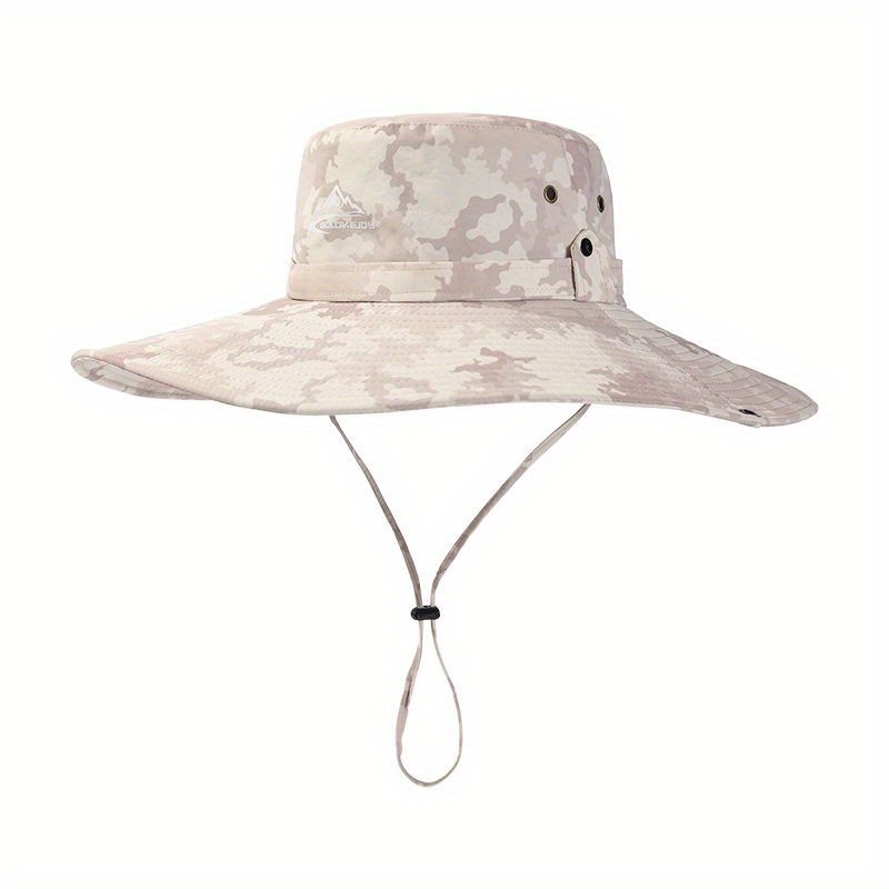 New Breathable Camouflage Fisherman Hat Fashion Visor Bucket Hats Men Women  Outdoor Travel Leisure Cap Cotton Panama Caps Street Sports Flat Hip Hop  Caps Trucker Hat Fishing Hats（one Size)