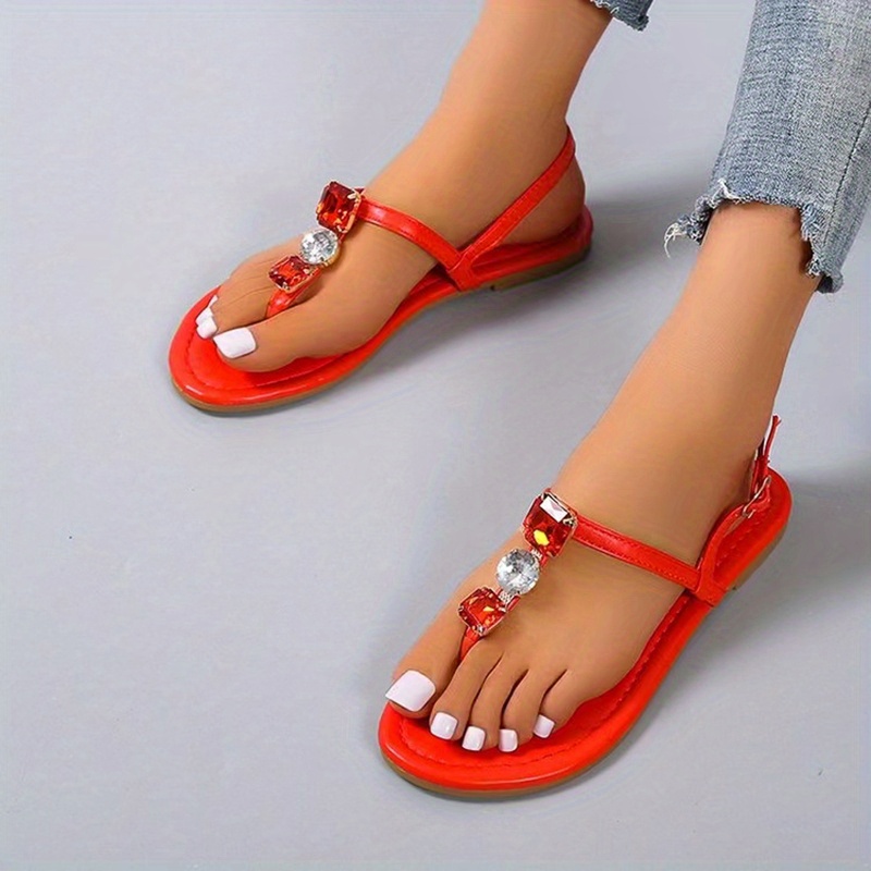 Jeweled t hot sale strap sandal