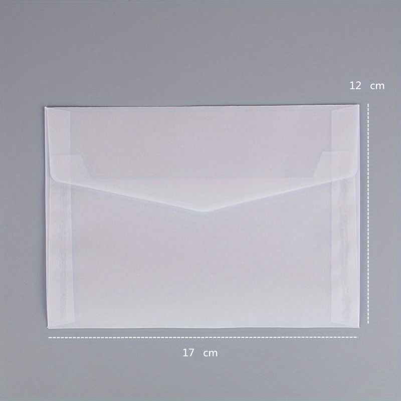 Creative Transparent Sulfate Paper Envelopes, Romantic Envelopes, 10 Sheets Per Pack