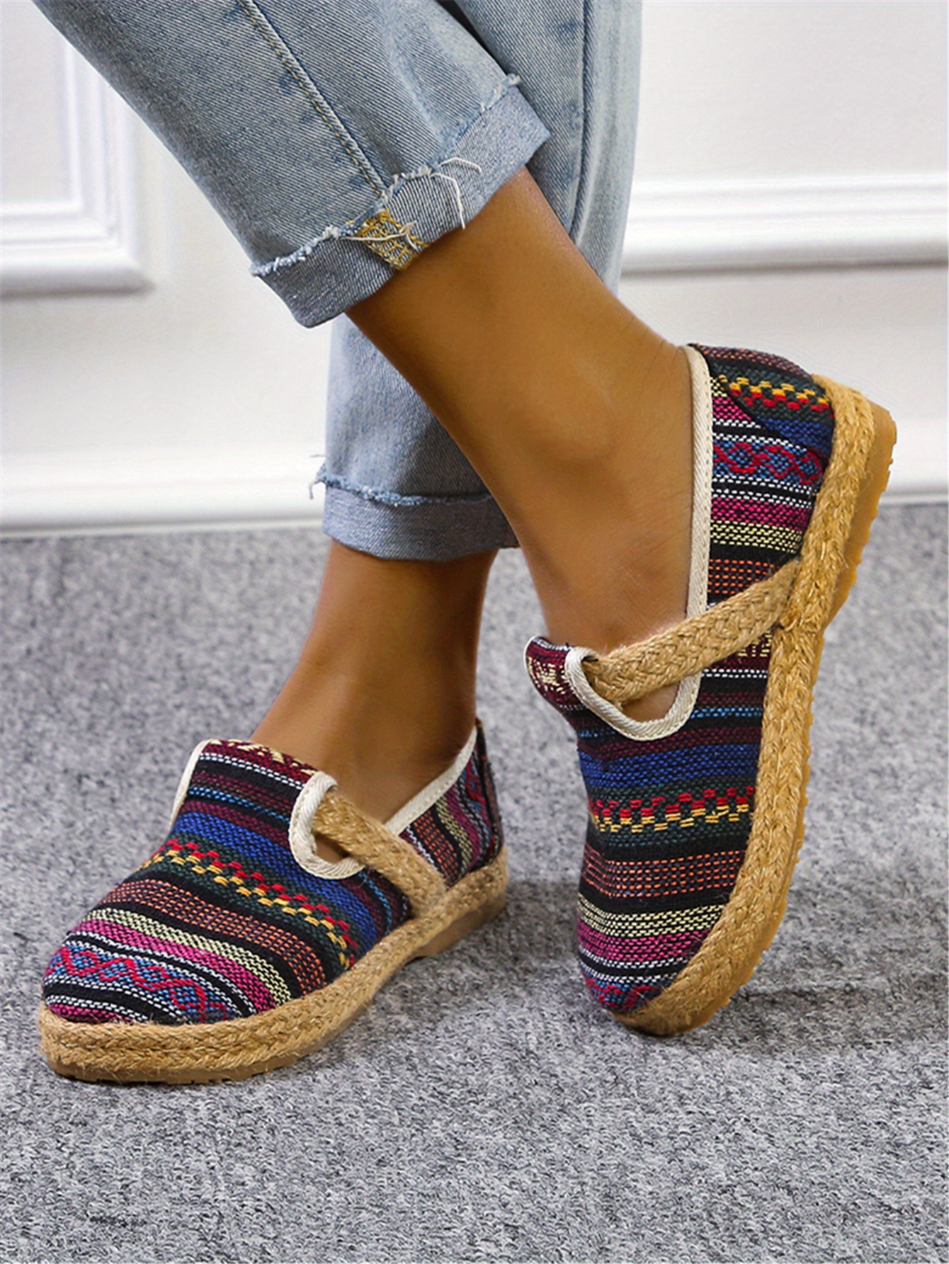 espadrille flats closed toe