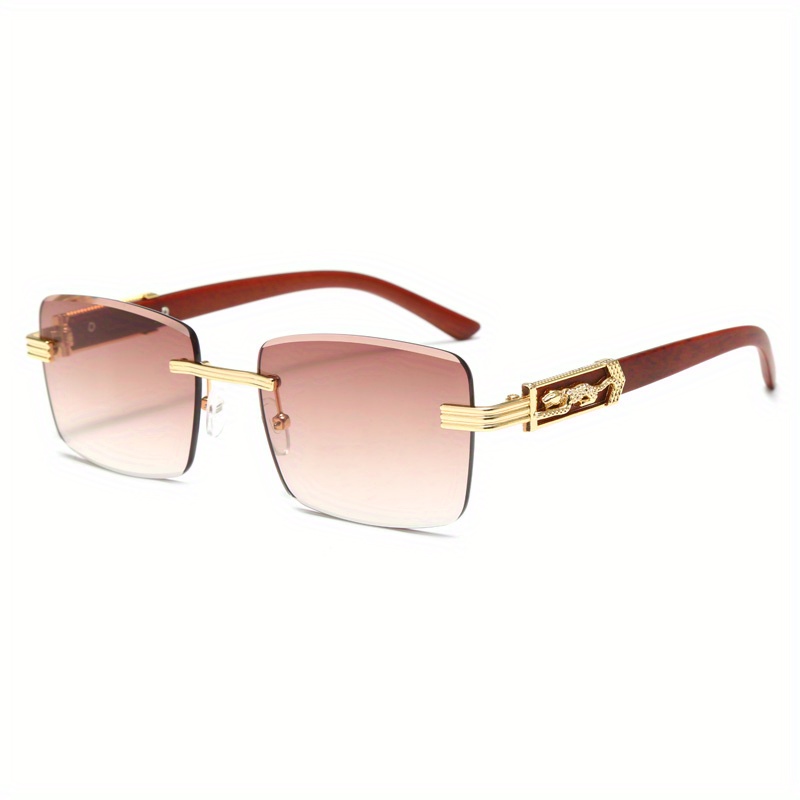 Vintage Sunglasses Edgeless Cut Edge Sunglasses