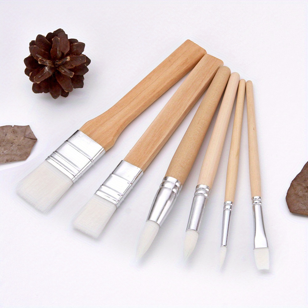 Paint Brushes Set Wooden Handles Paint Brushes For Oil Paint Temu Germany