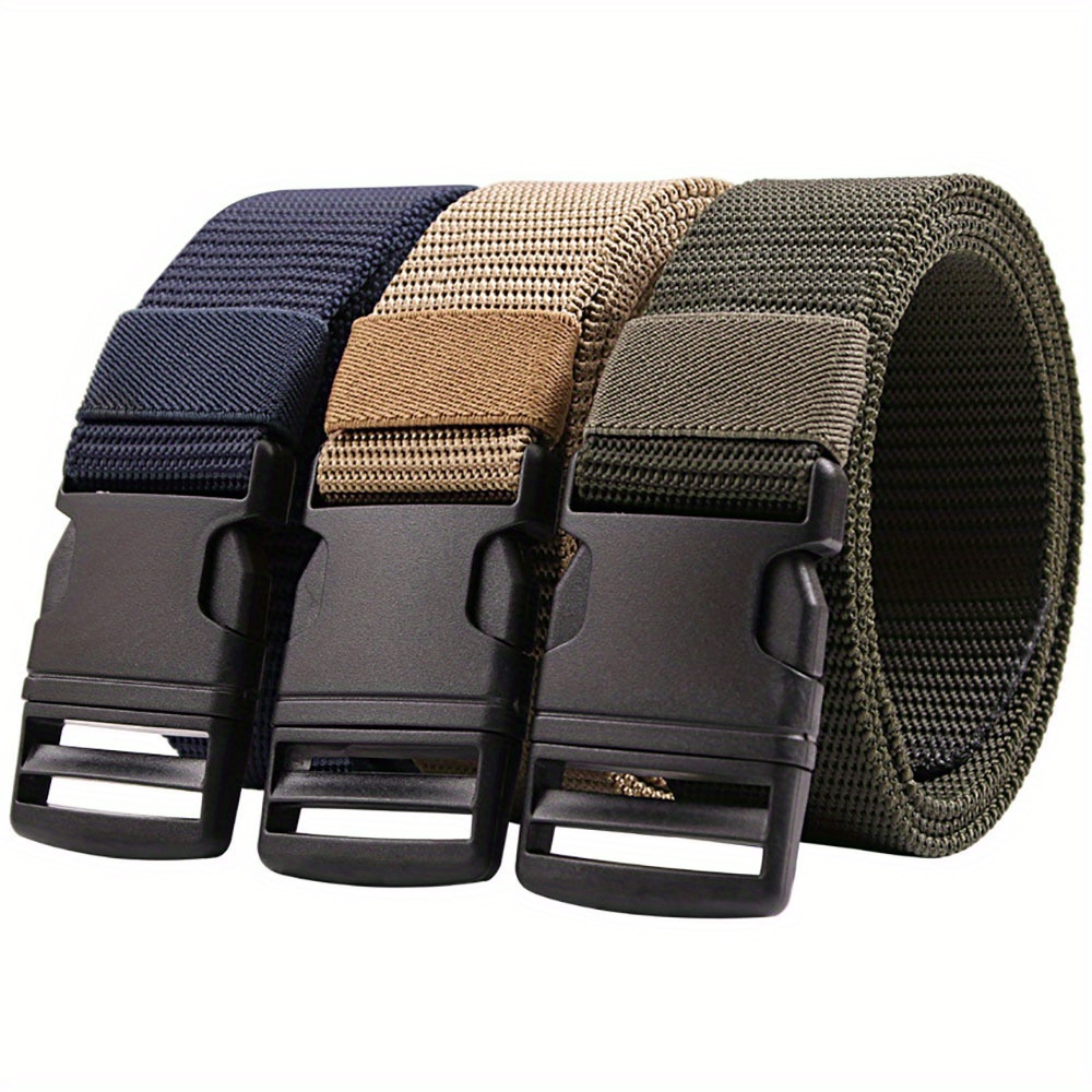 Hip Hop Style Round Palm Buckle Men's Belt For Daily And Working - Temu