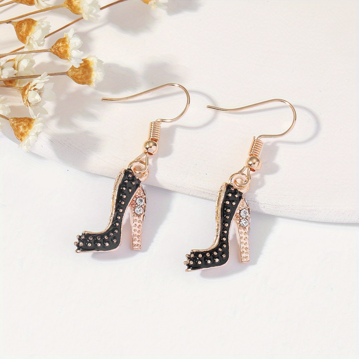 High heel shoe deals earrings