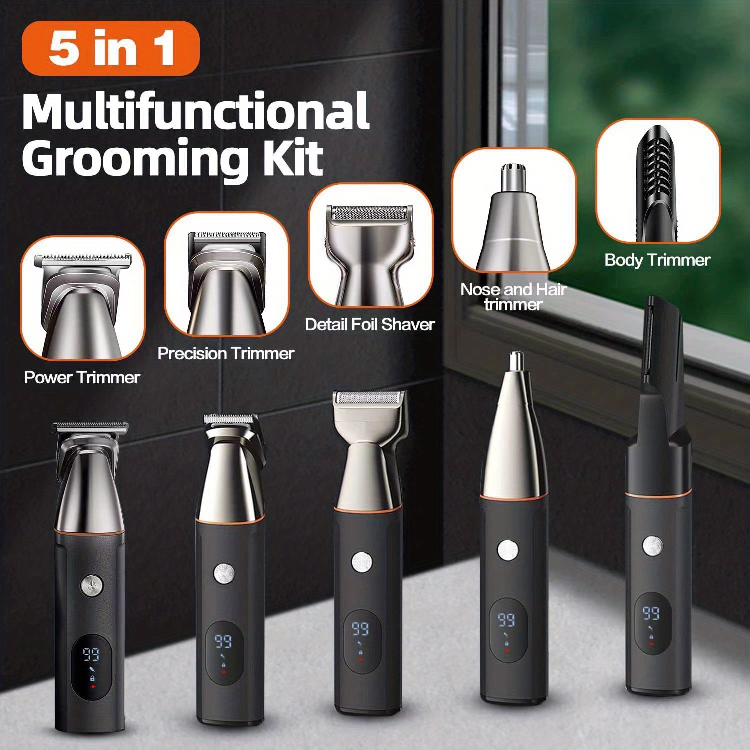 Beard Trimmer For Men Multifunctional Hair Trimmer Men's Electric
