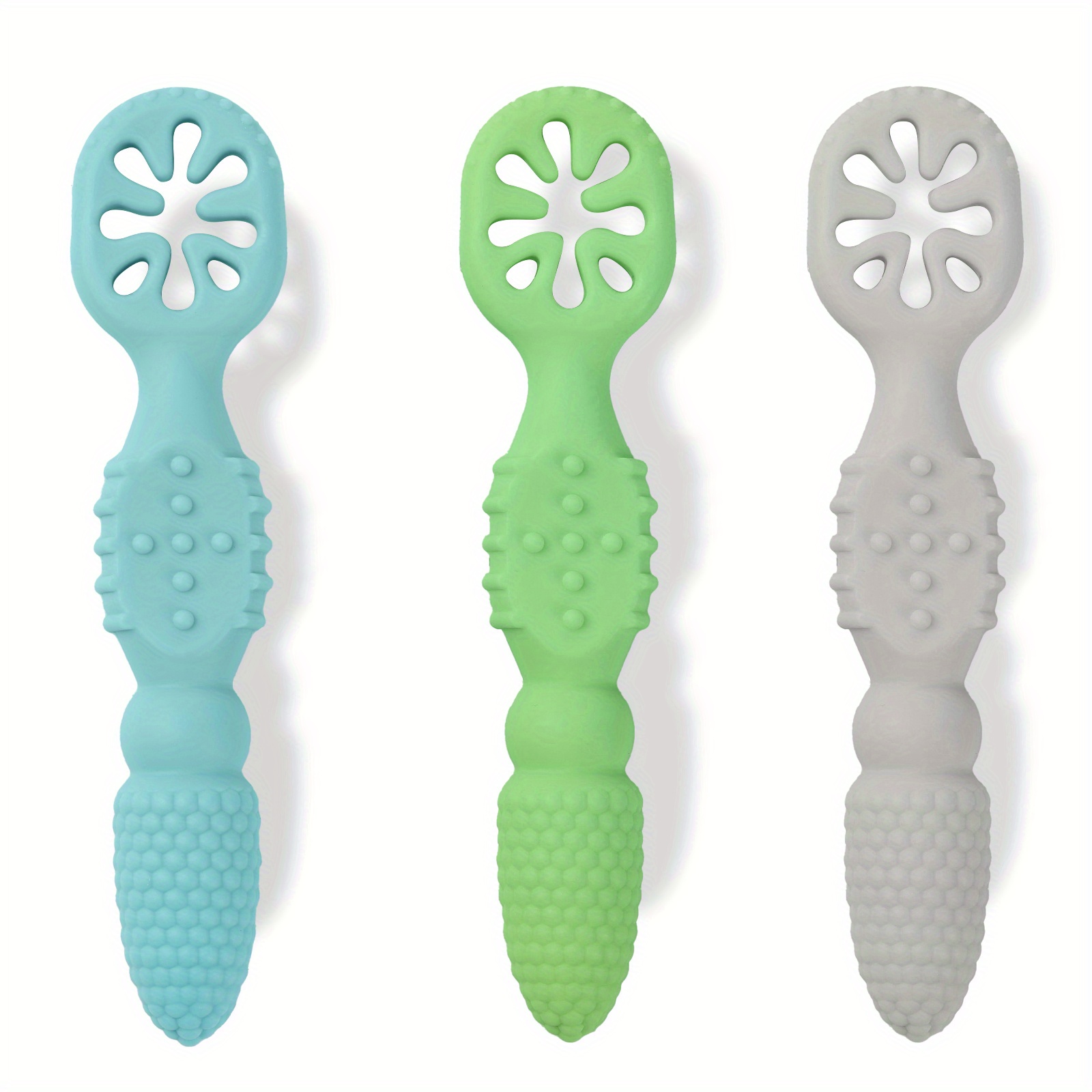 Baby Spoons - Self Feeding Set For Baby Led Weaning - Food Grade Soft  Silicone Anti-choke - Perfect For First Stage Toddler Utensils! - Temu Japan