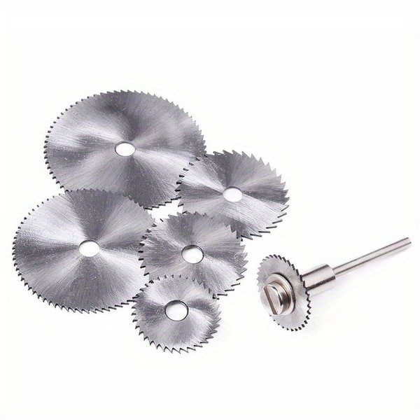 High speed steel cutting blade 7pcs wood plastic copper aluminum soft metal small saw blade 3.2mm pole woodworking accessories