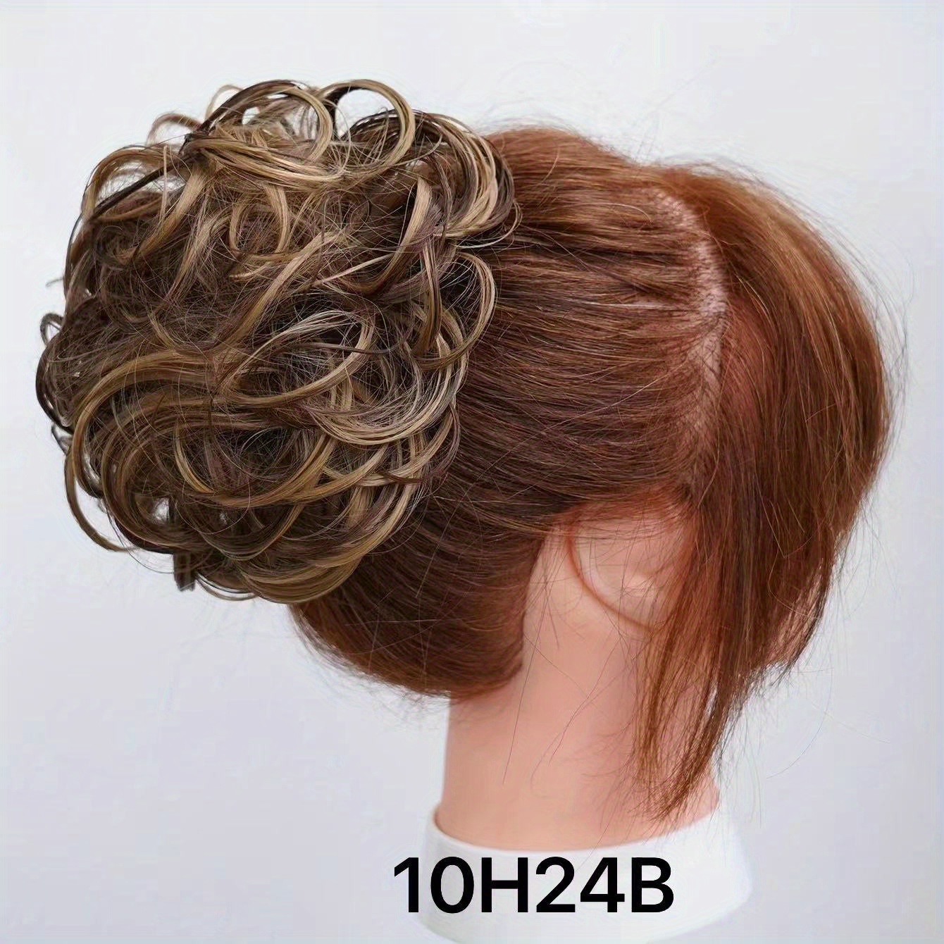 Messy Donut Hair Buns Updo Chignon With Rubber Band