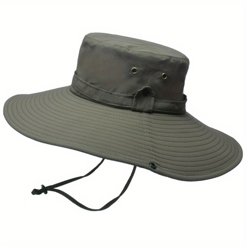 Mens Waterproof Fabric Mountaineering Hat Male Anti Uv Sun Hats