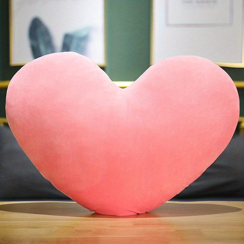 Pink heart outlet shaped pillow