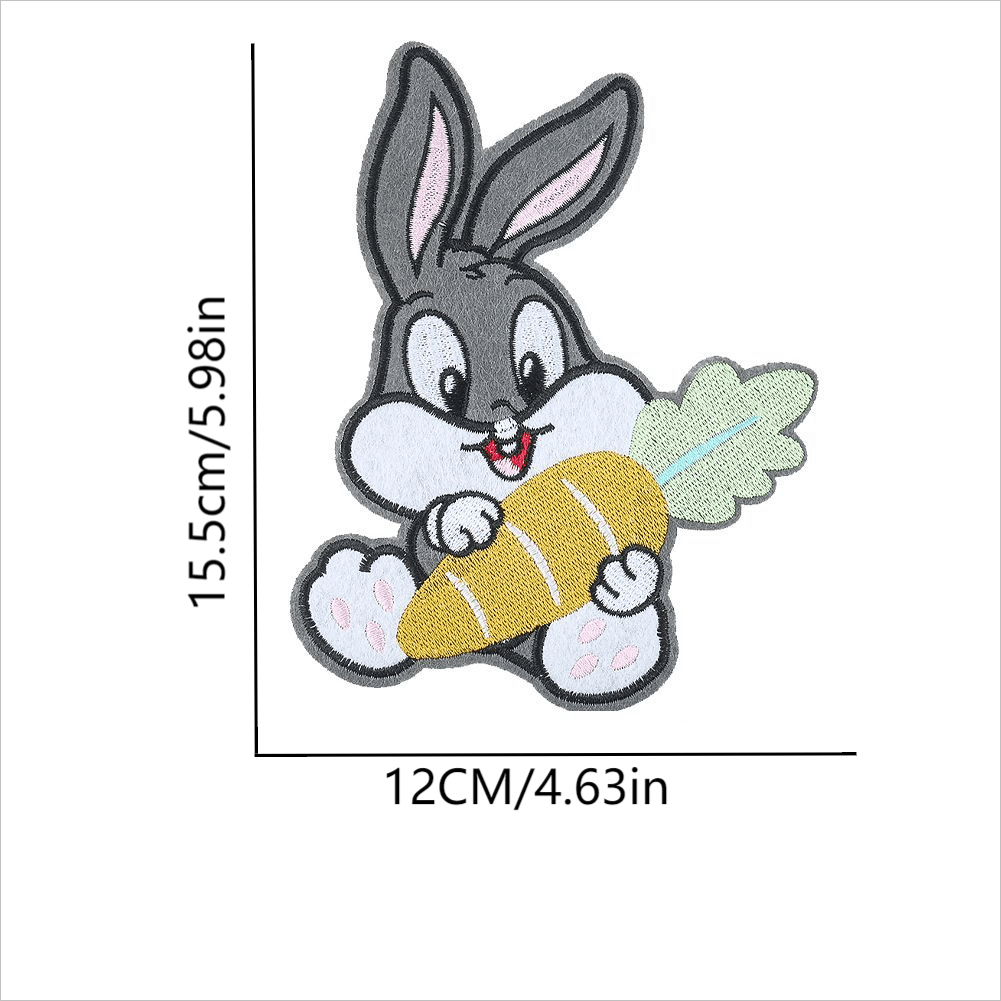 20PCS Cute cartoon animal embroidery fabric stickers accessories diy rabbit  butterfly knitted wool headdress decorations accesso - AliExpress