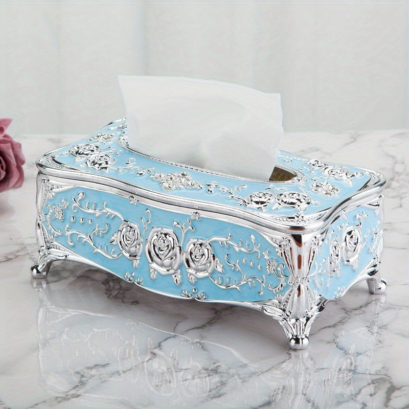 1 Stk. Taschentuch box Rosenprägung Luxuriöses Elegantes - Temu