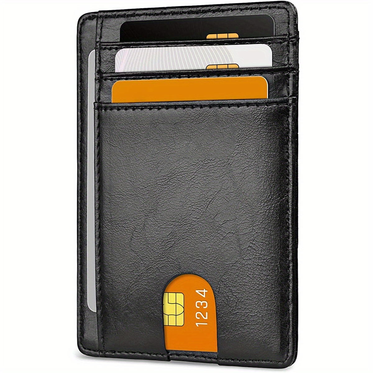 1PC Creative Car Auto Slim Card Holder Carbon Fiber Holder Credit Card  Money Bill Business Banknote Storage Clip Accessory Kit
