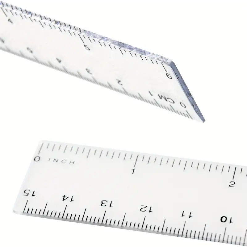 Clear Plastic Ruler Straight Ruler Transparent Plastic Ruler - Temu