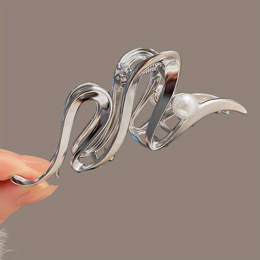 Design Sense Ins Hair Clip Female Back Head Shark Clip 2023 Clip Large Size