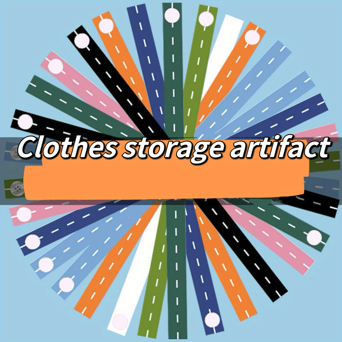 10pcsCaronara Roll Clothes Storage Tape Lazy People Fold Clothes