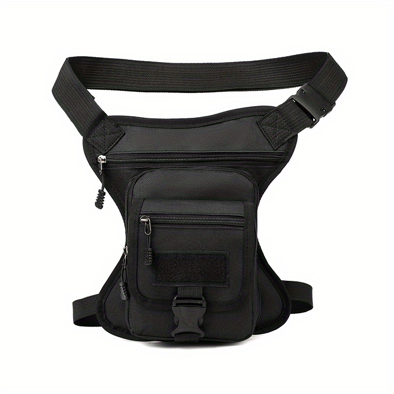 Men's Nylon Wear Resistant Waist Bag Leg Bag Casual Messenger Bag For ...