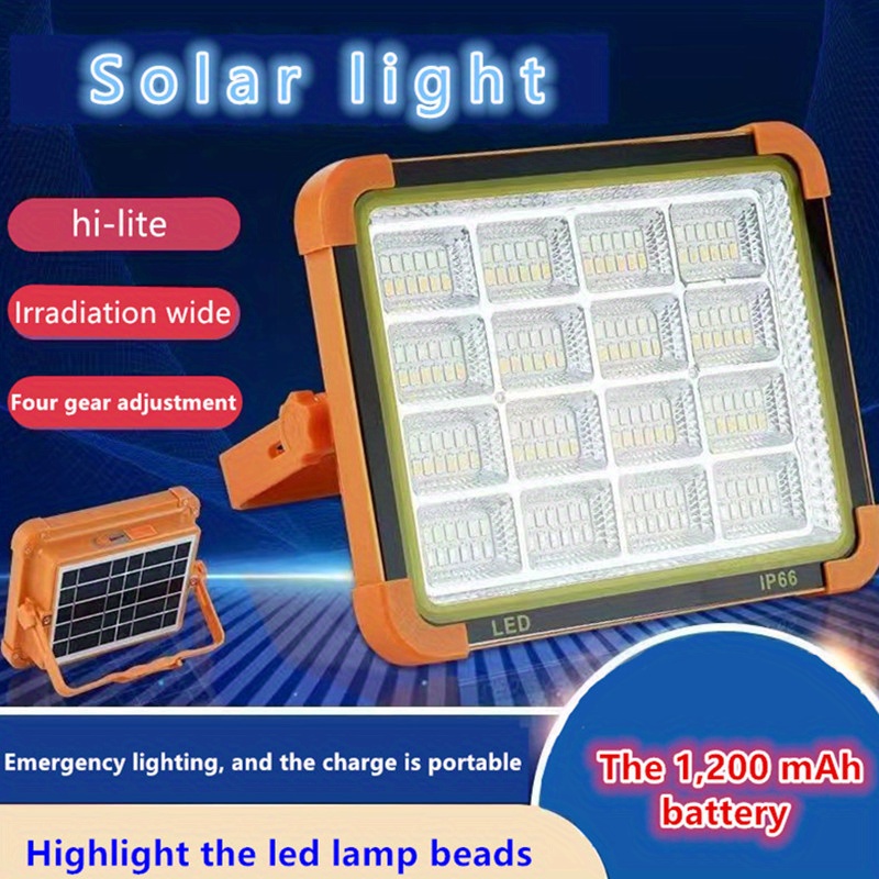 High Brightness, Portable Multi-functional Emergency Lights,solar Energy  Charging, Home Electricity Charging, High Capacity Searchlights, Distress  Alarm Lights, Suitable For Camping Fishing, Outdoor Sports, Home Power  Failure Emergency - Temu