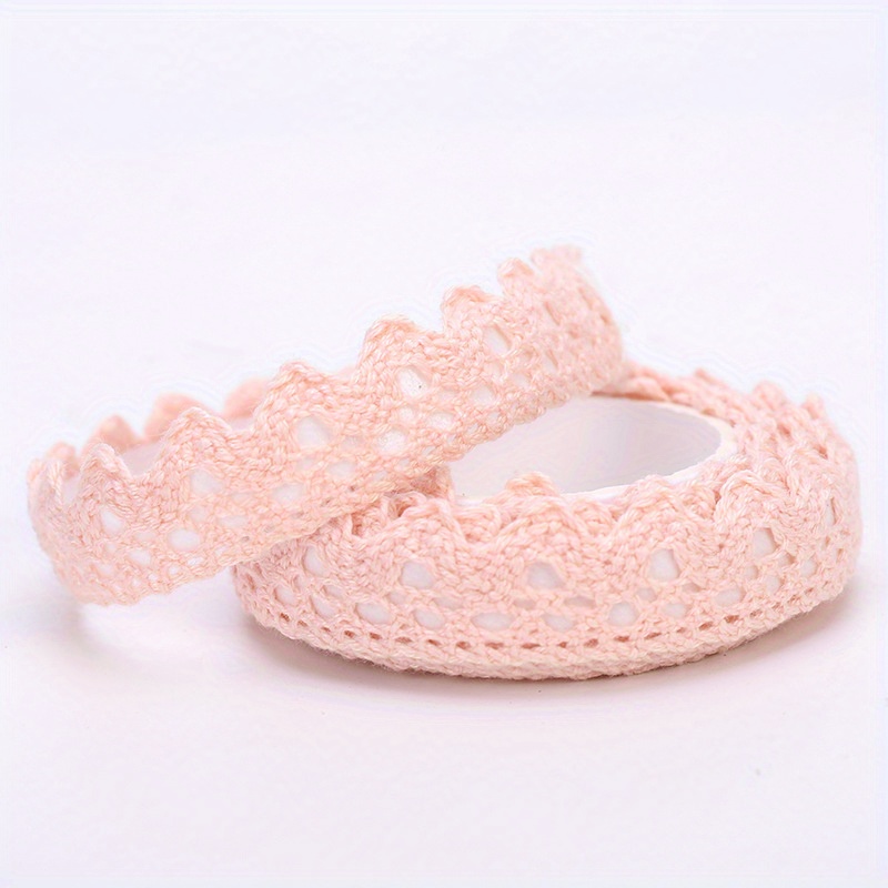 Korean Idyllic Lovely Pure Color Lace Hollowed Lace Tape - Temu