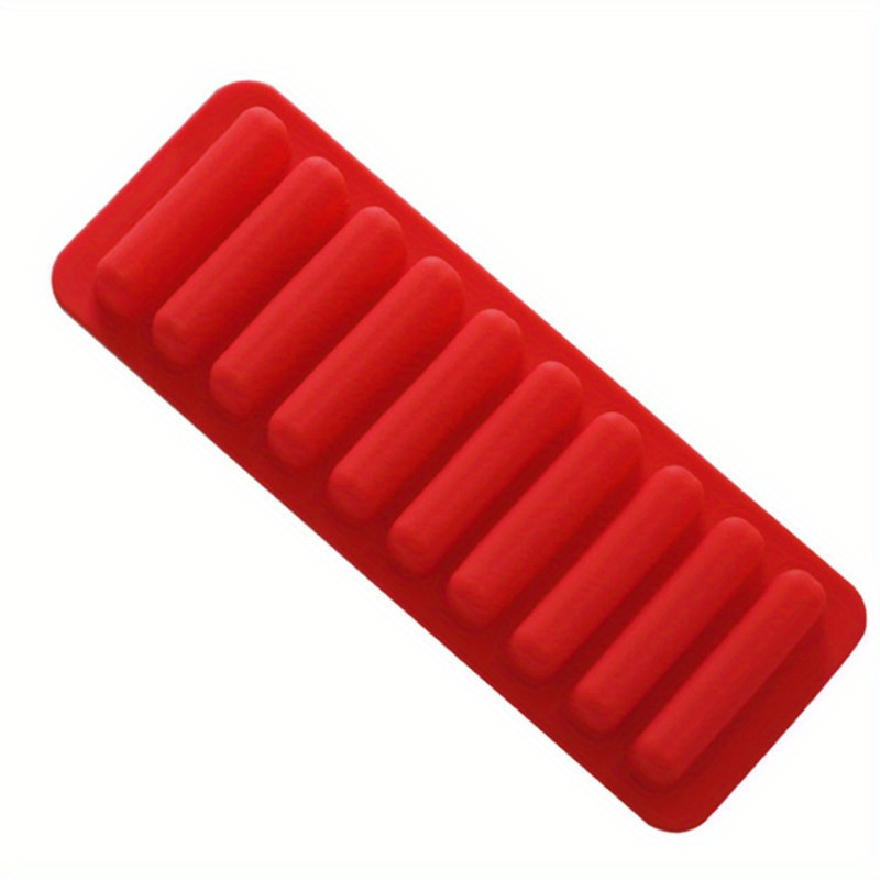 Red Silicone Ice Mold (2 Blocks) - WebstaurantStore