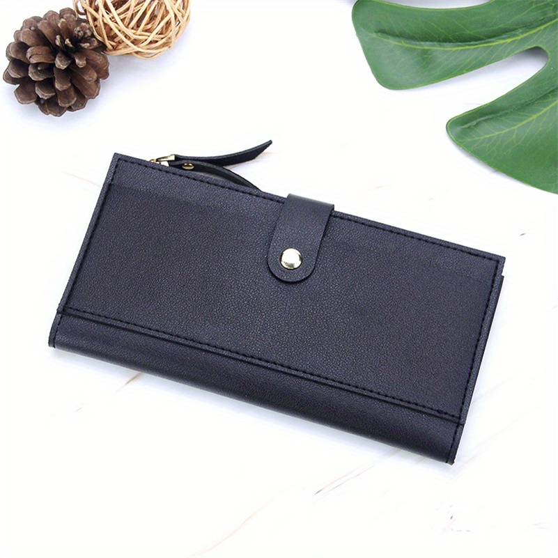 Minimalist Solid Color Bifold Wallet, Slim Coin Purse, Women's Credit Card  Holder - Temu