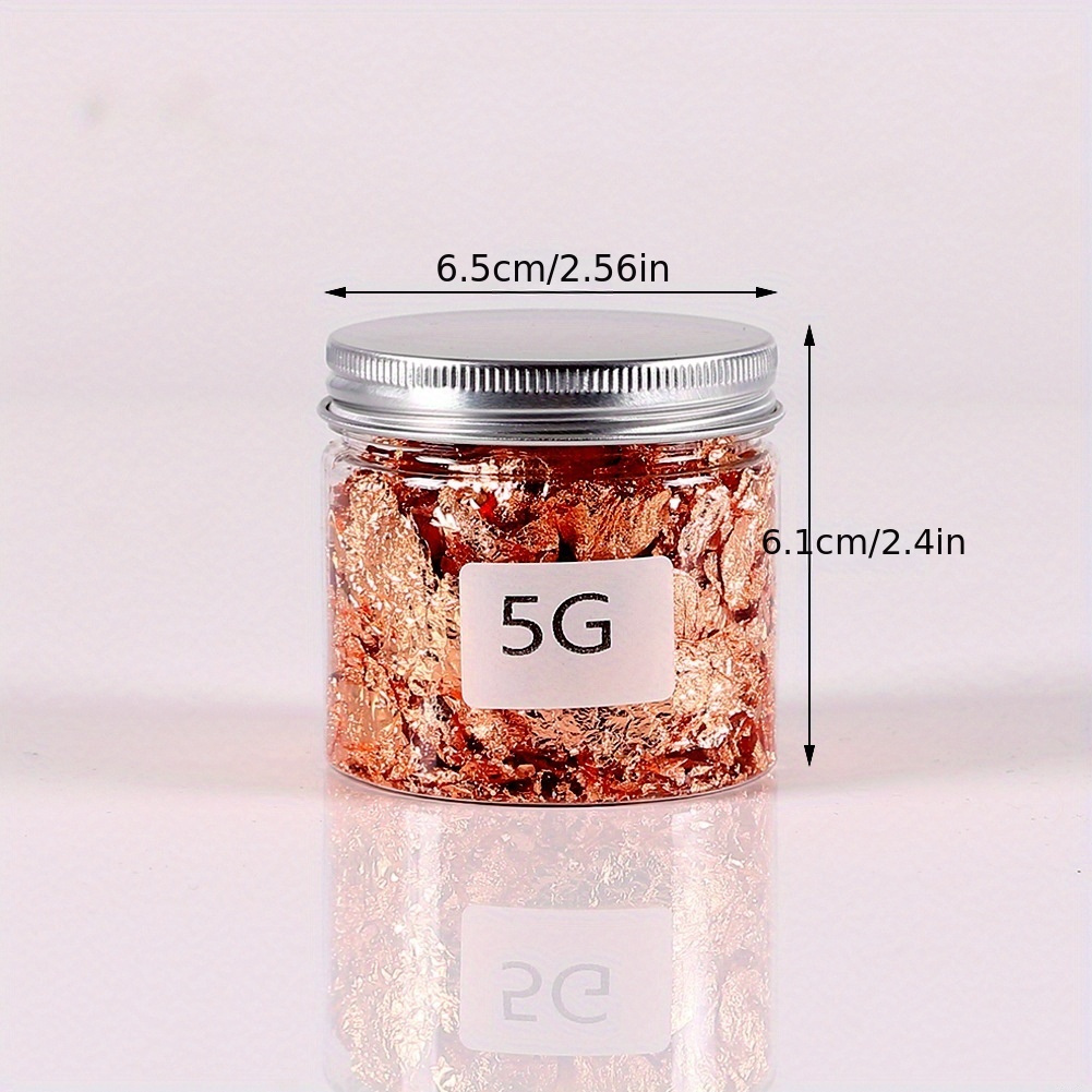  LALAFINA 6 Nail Decorations for Nail Art Resin Crafts Glitter  Flakes Nail Foil Flakes Gold Foil Resin Art Supplies Nail Flakes for Nail  Art Resin Gold Flakes Rose Gold Cosmetic Gold