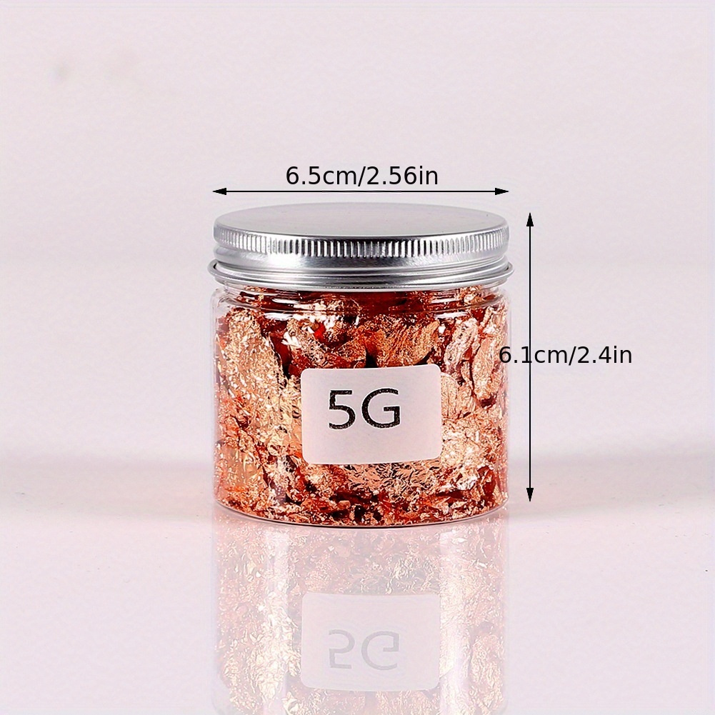 Golden Leaf Foil Flakes Sequins for DIY Resin Art