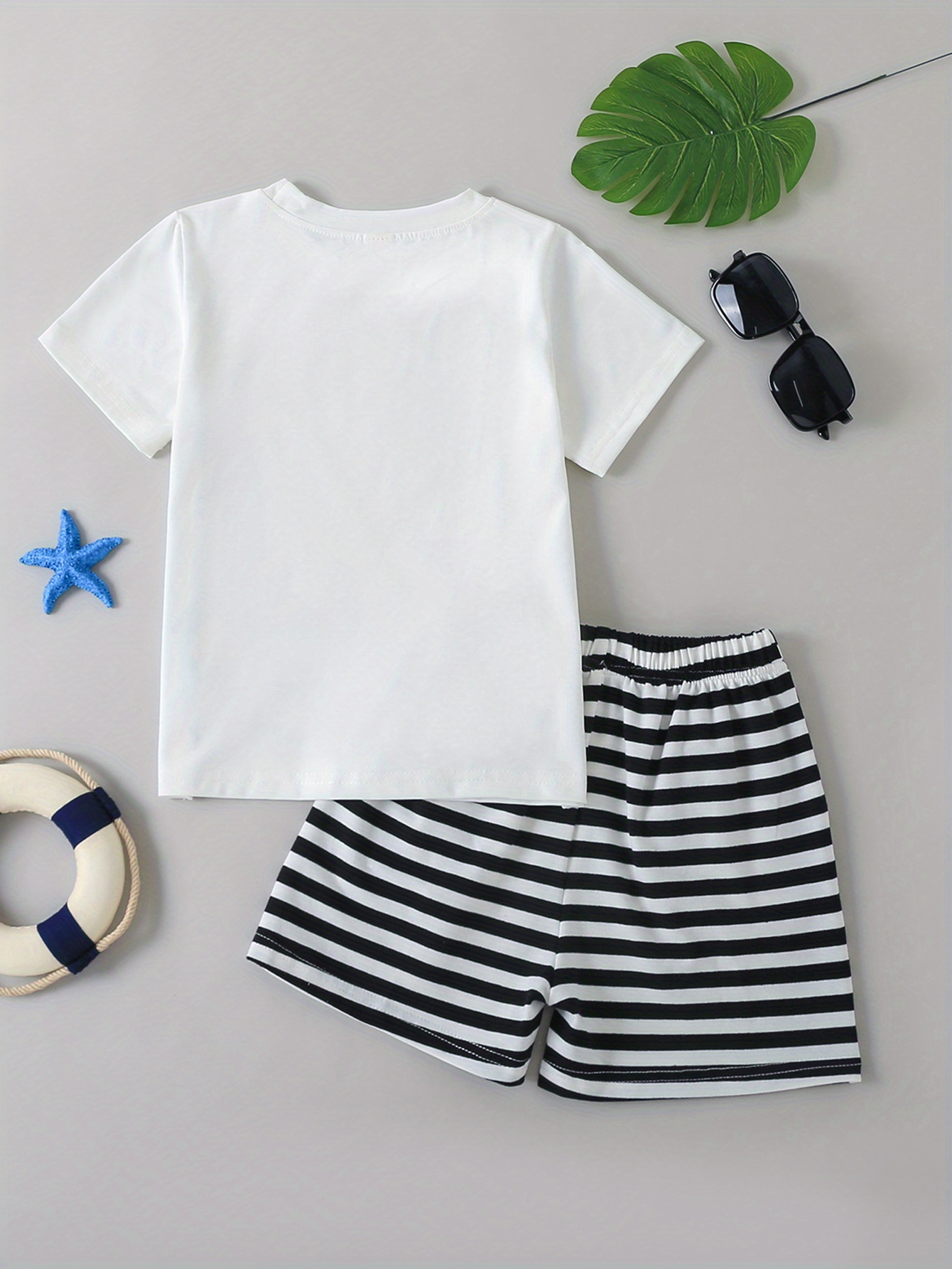 2pcs Boy's Short-sleeve Baseball Outfit, Baseball Jersey Shirt & Comfy Shorts Set, Kid's Clothes For Summer