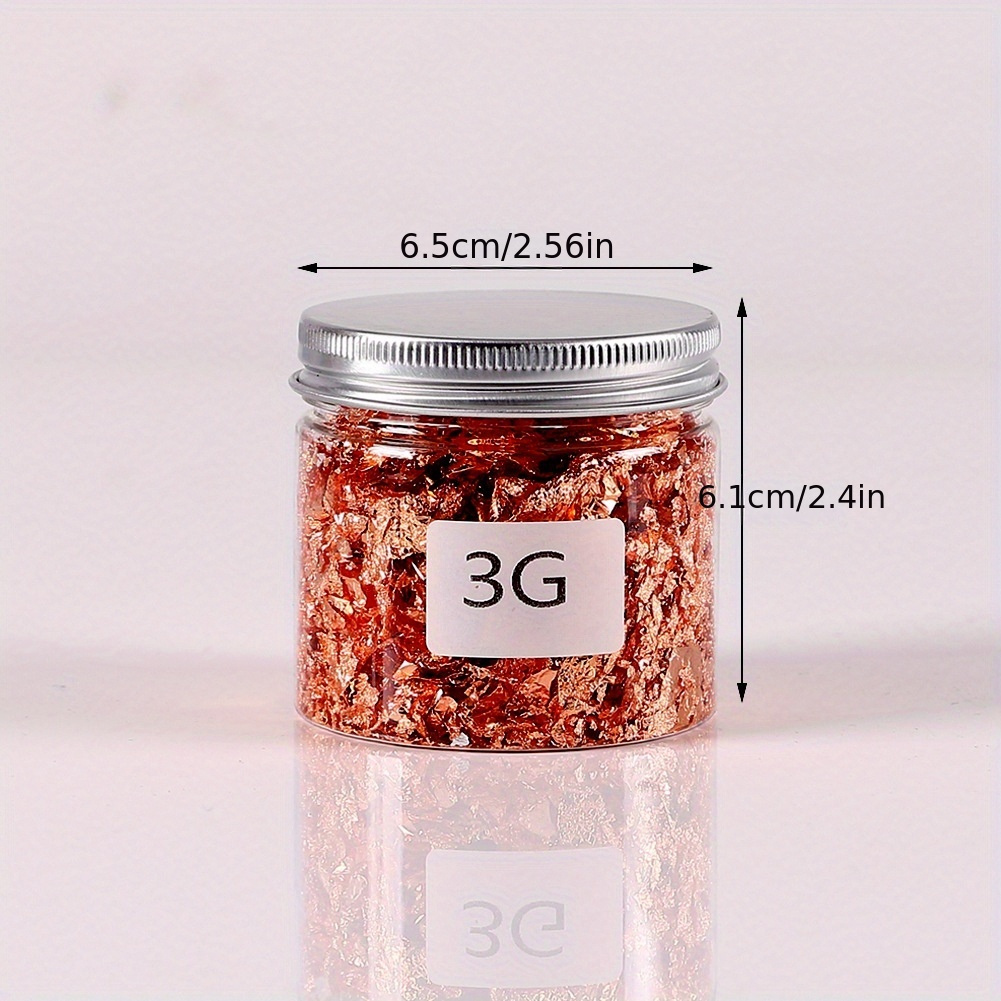Golden Leaf Foil Flakes Sequins for DIY Resin Art